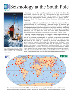 Seismology at the South Pole - Amundsen