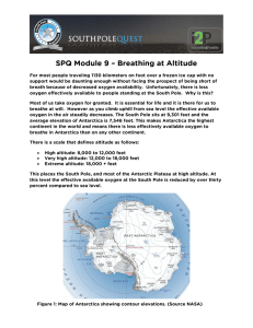 SPQ Module 9 – Breathing at Altitude