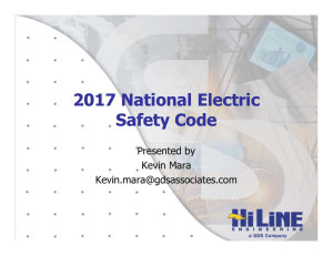 2017 National Electric Safety Code 2017 National