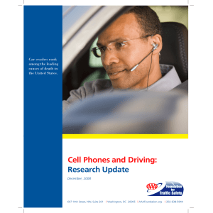 Cell Phones and Driving: Research Update