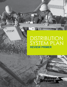 distribution system plan