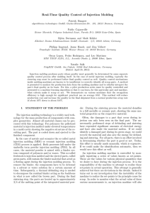 Real-Time Quality Control of Injection Molding