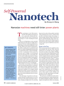 Self-Powered Nanotech