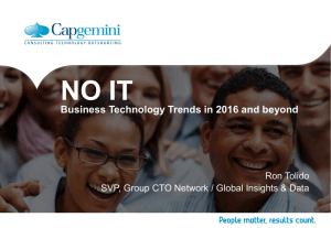Business Technology Trends in 2016 and beyond