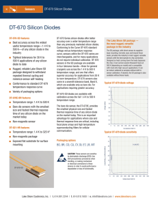 DT-670 Silicon Diodes - Lake Shore Cryotronics, Inc.