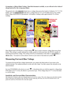 Define Germanium vs Silicon Diodes
