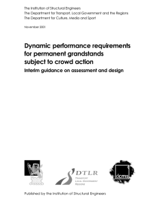 Dynamic performance requirements for permanent grandstands