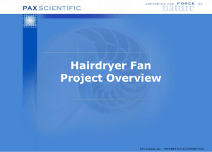 Hairdryer Fan Project Overview