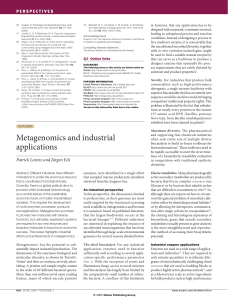 Metagenomics and industrial applications