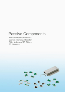 2016 Passive Components Catalog