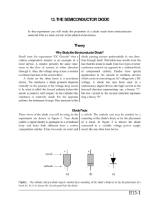 13. THE SEMICONDUCTOR DIODE