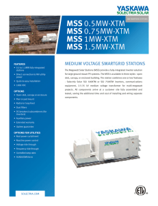 Megawatt Solar Station 0.5-1MW-XTM