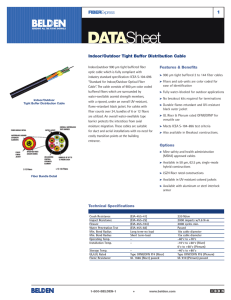 Indoor/Outdoor Tight Buffer Distribution Cable Data Sheet