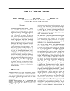 Black Box Variational Inference - Department of Computer Science