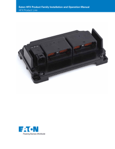 Eaton HFX Product Family Installation and Operation Manual