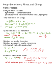 Gauge Invariance, Phase, and Charge Conservation