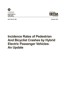 Incidence Rates of Pedestrian And Bicyclist Crashes by Hybrid