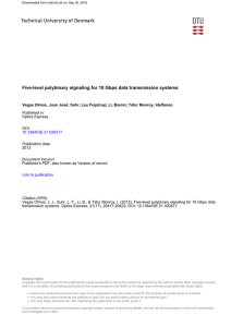 Five-level polybinary signaling for 10 Gbps data