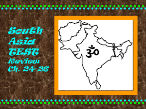 1. South Asia is sometimes called a