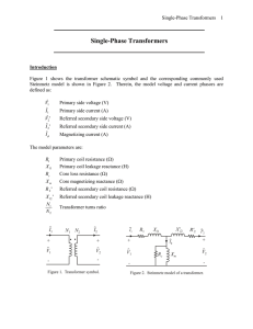 Single Phase Transformers