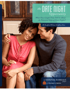 The Date Night Opportunity - National Marriage Project