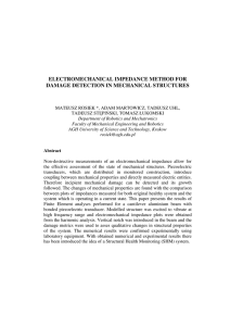 electromechanical impedance method for damage detection