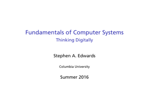 Fundamentals of Computer Systems