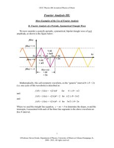 Fourier Analysis III: