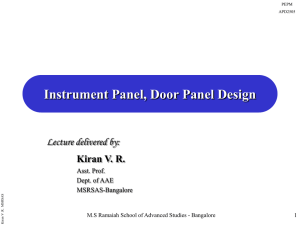 Instrument Panel, Door Panel Design