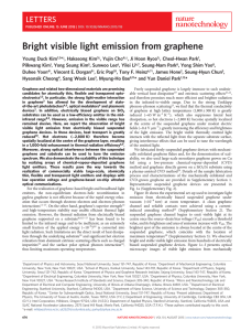 Bright visible light emission from graphene