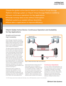 Global-Active Device for Continuous Operations and Availability