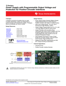 Power Supply with Programmable Output Voltage and Protection for