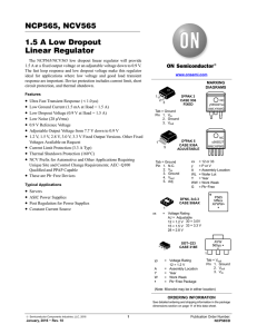 NCP565 - 1.5A Low Dropout Linear Regulator