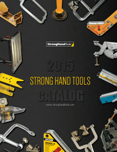 Strong Hand Tools Catalog