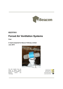 Forced Air Ventilation Systems