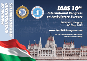 preliminary program of the iaas 2013 congress