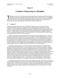 Computer Engineering as a Discipline