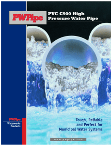 PVC C900 High Pressure Water Pipe