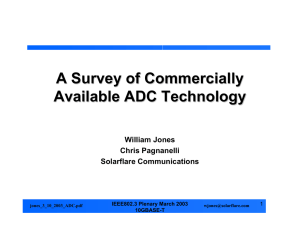 A Survey of Commercially Available ADC Technology