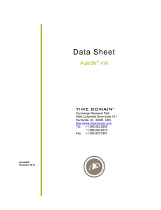 Data Sheet - Time Domain