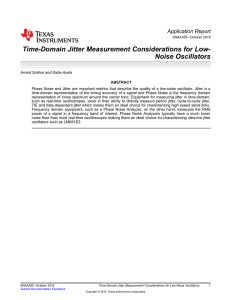 Time-Domain Jitter Measurement