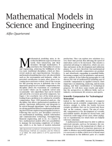 Mathematical Models in Science and Engineering