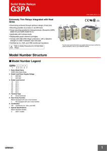 G3PA - OMRON Industrial Automation
