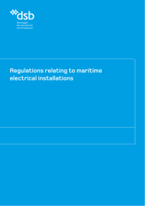 Regulations relating to maritime electrical installations