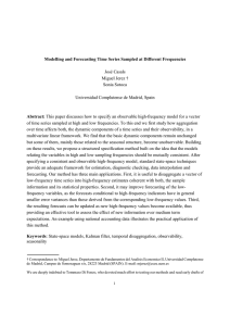 Modelling and Forecasting Time Series Sampled at Different