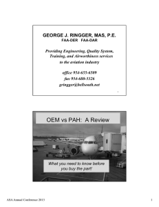 OEM vs PAH: A Review - Aviation Suppliers Association
