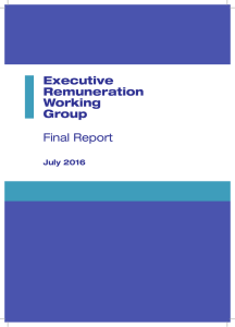 Executive Remuneration Working Group Final Report