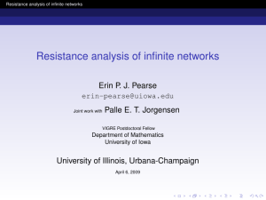 Resistance analysis of infinite networks