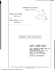 Respondents` Brief on Jurisdiction