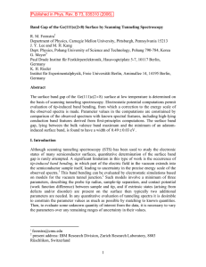 1 Band Gap of the Ge(111)c(2×8) Surface by Scanning Tunneling